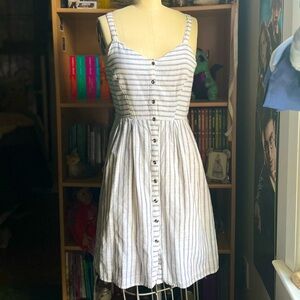 Navy Striped Summer Dress